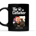 Custom Photo Father's day Birthday Gifts For Cat Dad, Cat Lovers • Cool Cat Father Photo - Personalized Coffee Mug