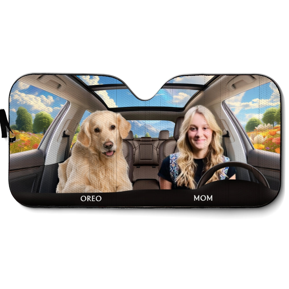 Life Is Better With My Dog Photo - Personalized Car Sunshade