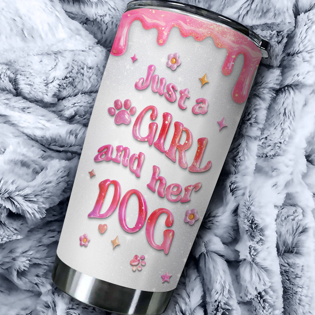 Custom Christmas Birthday Gifts For Dog Mom, Dog Lovers • Every Day Is A Nice Day - Personalized 3D Effect Tumbler