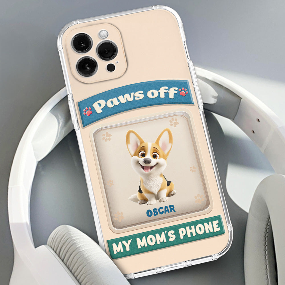 Paws Off This Phone - Personalized 3D Inflated Effect Phone Case