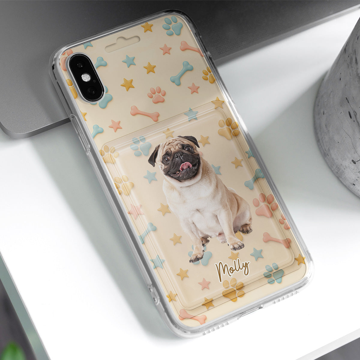 Figures Dog Cartoon Photo - Personalized 3D Inflated Phone Case
