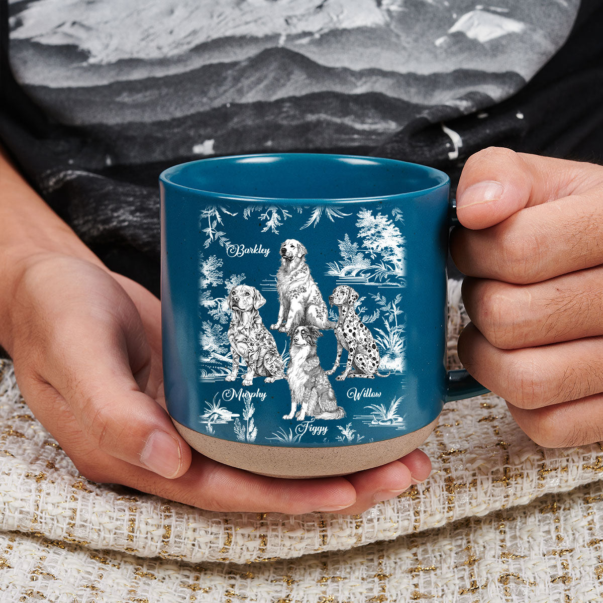 Custom Christmas Birthday Gifts For Dog Mom, Dog Lovers • Fancy You - Personalized Pottery Mug