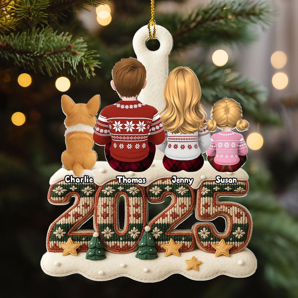 Custom Christmas Decor Home Birthday Gifts For Dog Lovers • Merry Christmas And Happy New Year - Personalized Acrylic Ornament