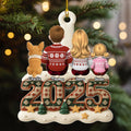 Custom Christmas Decor Home Birthday Gifts For Dog Lovers • Merry Christmas And Happy New Year - Personalized Acrylic Ornament