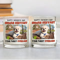 Custom Photo Father's day Birthday Gifts For Dog Dad, Dog Lovers • Your Furry Overlords Dog Ver Photo - Personalized Glass Mug