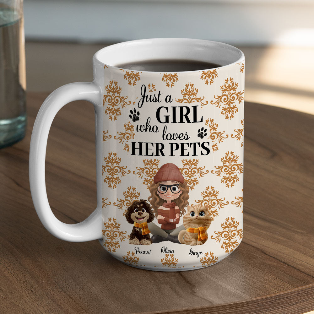 Custom Christmas Birthday Gifts For Pet Mom, Pet Lovers • Pumskin Pet Autumn - Personalized Coffee Mug
