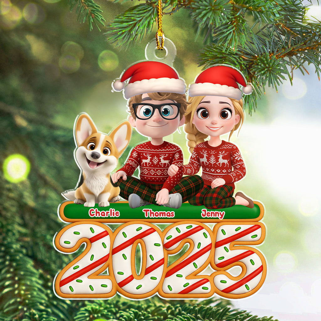 Custom Christmas Decor Home Birthday Gifts For Dog Lovers • We And Our Dog Tree Cake - Personalized Acrylic Ornament