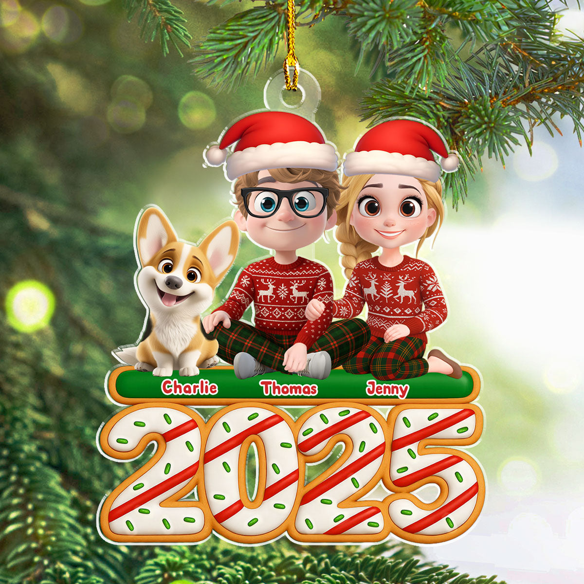 Custom Christmas Decor Home Birthday Gifts For Dog Lovers • We And Our Dog Tree Cake - Personalized Acrylic Ornament