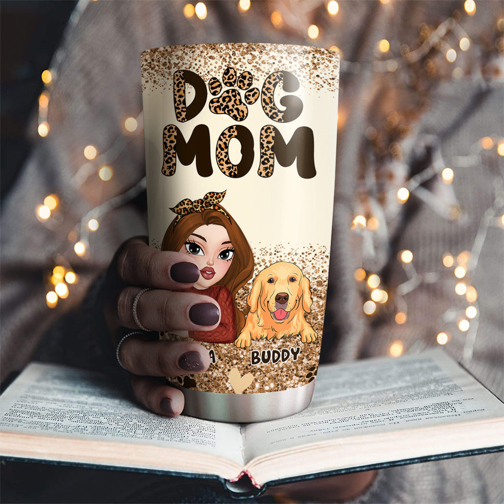 Custom Mother's day Birthday Gifts For Pet Mom, Pet Lovers • Best Dog Mom Forever - Personalized Tumbler