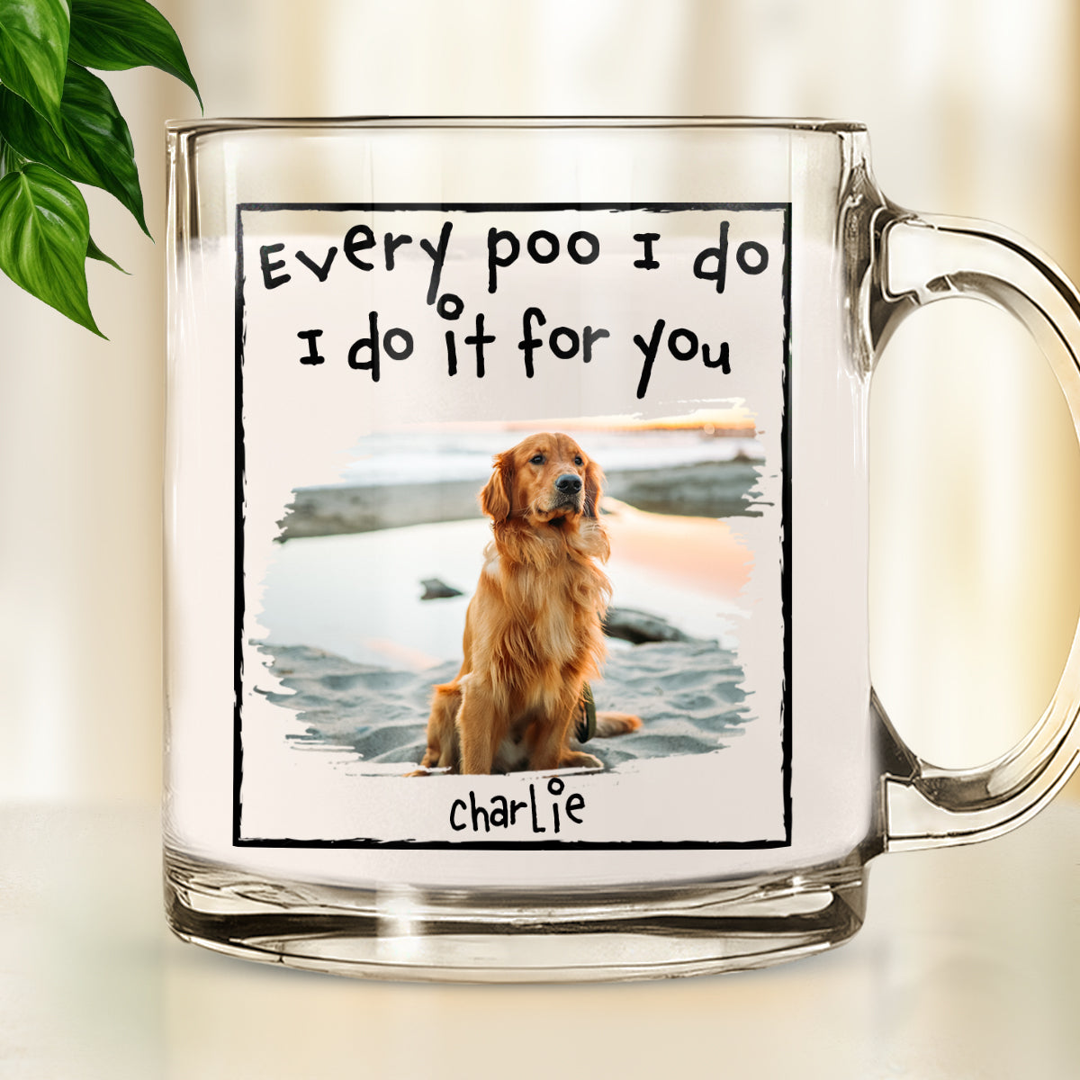 Custom Photo Christmas Birthday Gifts For Dog Dad, Dog Lovers • I Do For You Version Photo - Personalized Glass Mug