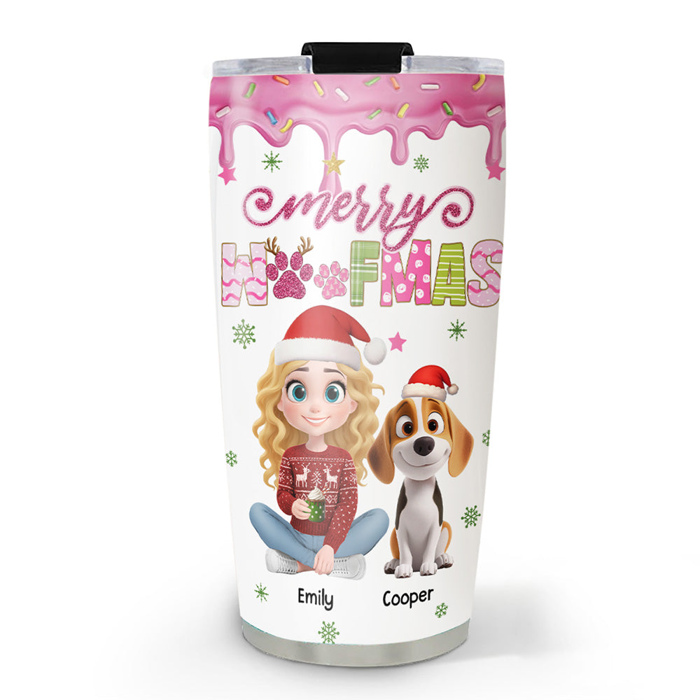 Custom Christmas Birthday Gifts For Dog Mom, Dog Lovers • Cozy Holiday - Personalized Tumbler