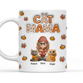 Custom Christmas Birthday Gifts For Cat Mom, Cat Lovers • Spicy Cinnamon Cat Ver - Personalized 3D Inflated Effect Mug