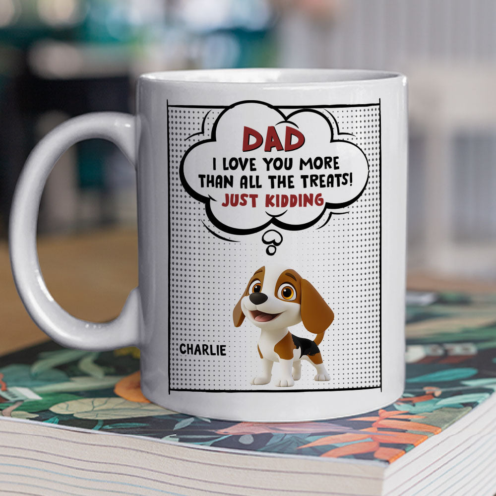 Custom Mother's Father's day Birthday Gifts For Dog Lovers • All The Treats - Personalized Coffee Mug