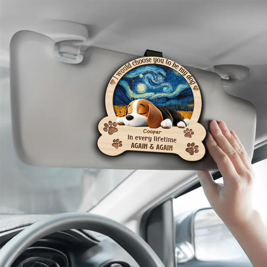 Always Choose You My Dog - Personalized Car Visor Clip