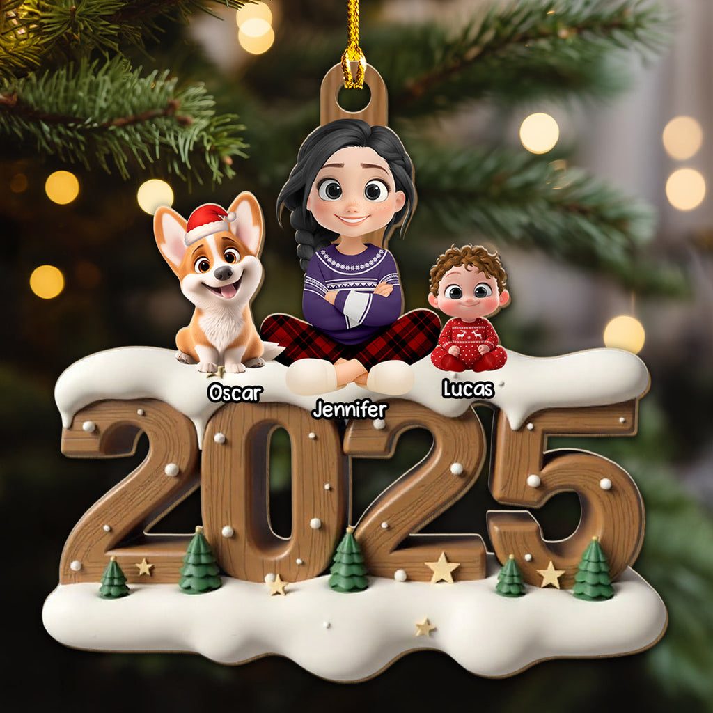Custom Christmas Decor Home Birthday Gifts For Dog Mom, Dog Lovers • As A Parent Now Onwards - Personalized 3D Effect Wood Ornament