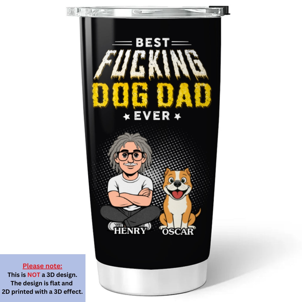 Custom Father's day Birthday Gifts For Pet Dad, Pet Lovers • Pets Dad Champion - Personalized Tumbler