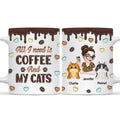 Custom Christmas Birthday Gifts For Cat Lovers • Coffee And Cat - Personalized 3D Inflated Effect Mug