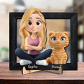 Cute Cat Mum - Personalized Wooden Plaque