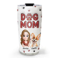 Custom Christmas Birthday Gifts For Dog Mom, Dog Lovers • Lovely Dog Mom Cartoon - Personalized 3D Inflated Effect Tumbler