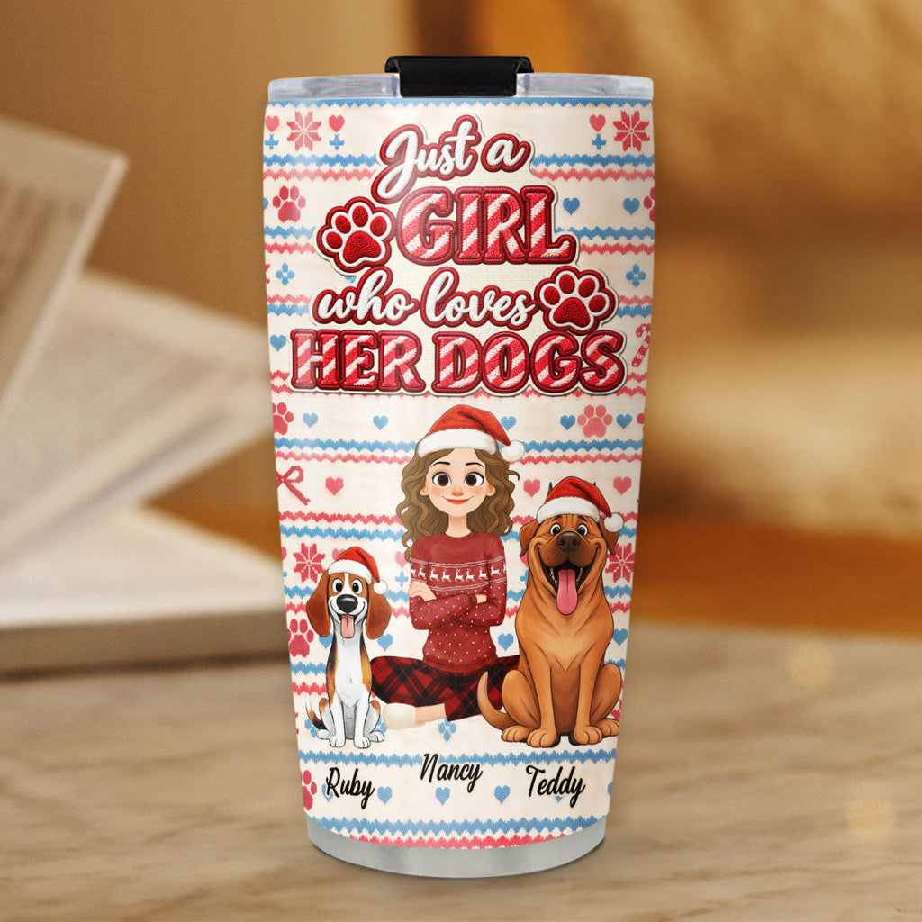 Custom Christmas Birthday Gifts For Cat Lovers • Forever My Dog Mom - Personalized Tumbler