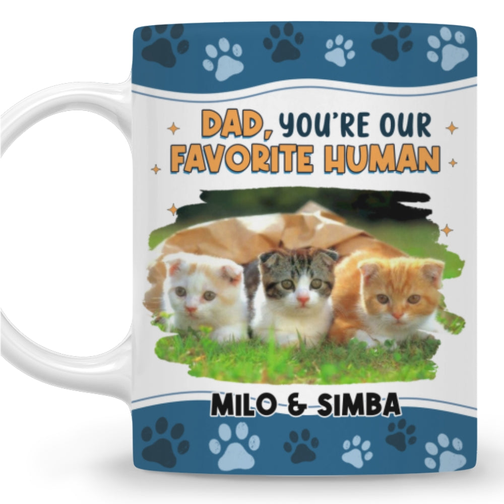 Custom Photo Mother's day Birthday Gifts For Cat Mom, Cat Lovers • I Love You The Most Ver Cat Photo - Personalized Coffee Mug