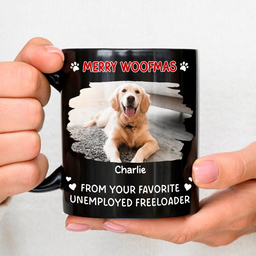 Custom Photo Christmas Birthday Gifts For Dog Lovers • Your Lovely Son Photo - Personalized Coffee Mug