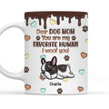 Custom Christmas Birthday Gifts For Dog Lovers • Favorite Human Version 2 - Personalized 3D Inflated Effect Mug