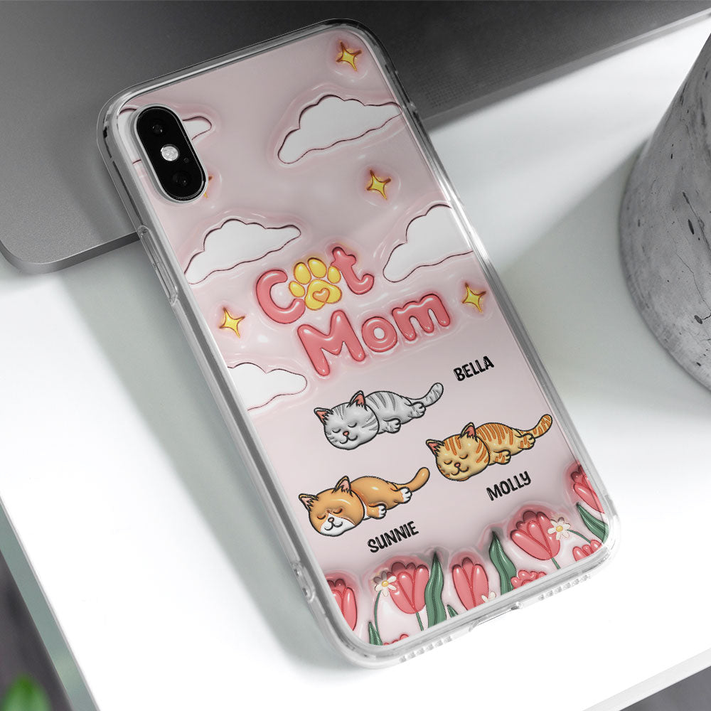 I Love My Fur Mom - Personalized 3D Inflated Effect Phone Case