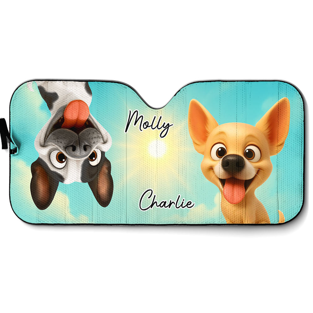 Can You See Us - Personalized Car Sunshade