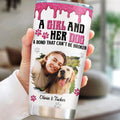 Custom Photo Christmas Birthday Gifts For Dog Mom, Dog Lovers • Sparkle And Cheer Photo - Personalized 3D Effect Tumbler