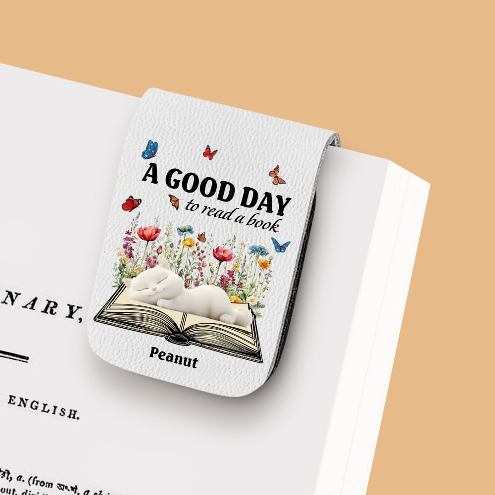 Perfect Day Today - Personalized Leather Bookmark