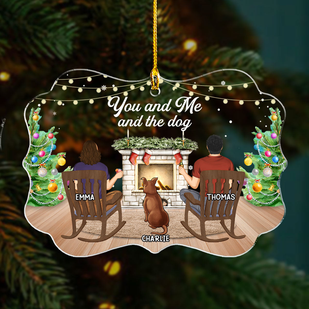 You And Me - Personalized Acrylic Ornament