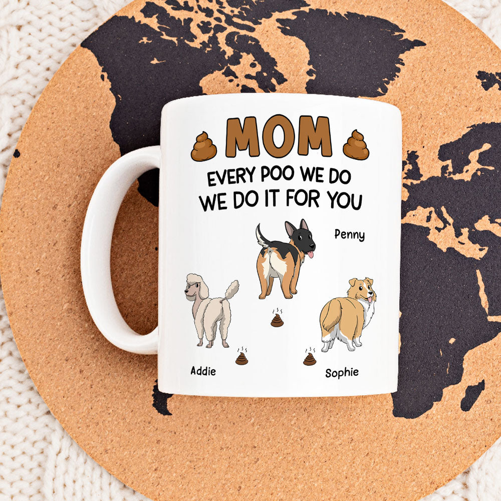 Custom Christmas Birthday Gifts For Dog Lovers • I Do For You - Personalized Coffee Mug