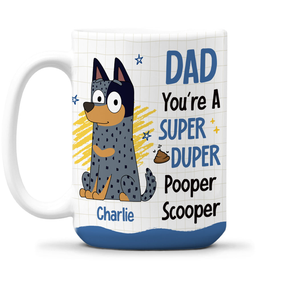 Custom Christmas Birthday Gifts For Dog Lovers • Pooper Scooper - Personalized Coffee Mug