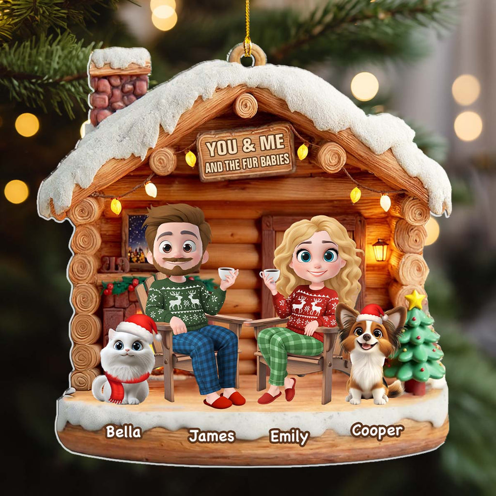 Custom Christmas Decor Home Birthday Gifts For Pet Lovers • Have A Chat With Them - Personalized 3D Effect Acrylic Ornament