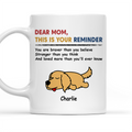 Custom Photo Christmas Birthday Gifts For Dog Lovers • This Is Your Reminder - Personalized Coffee Mug