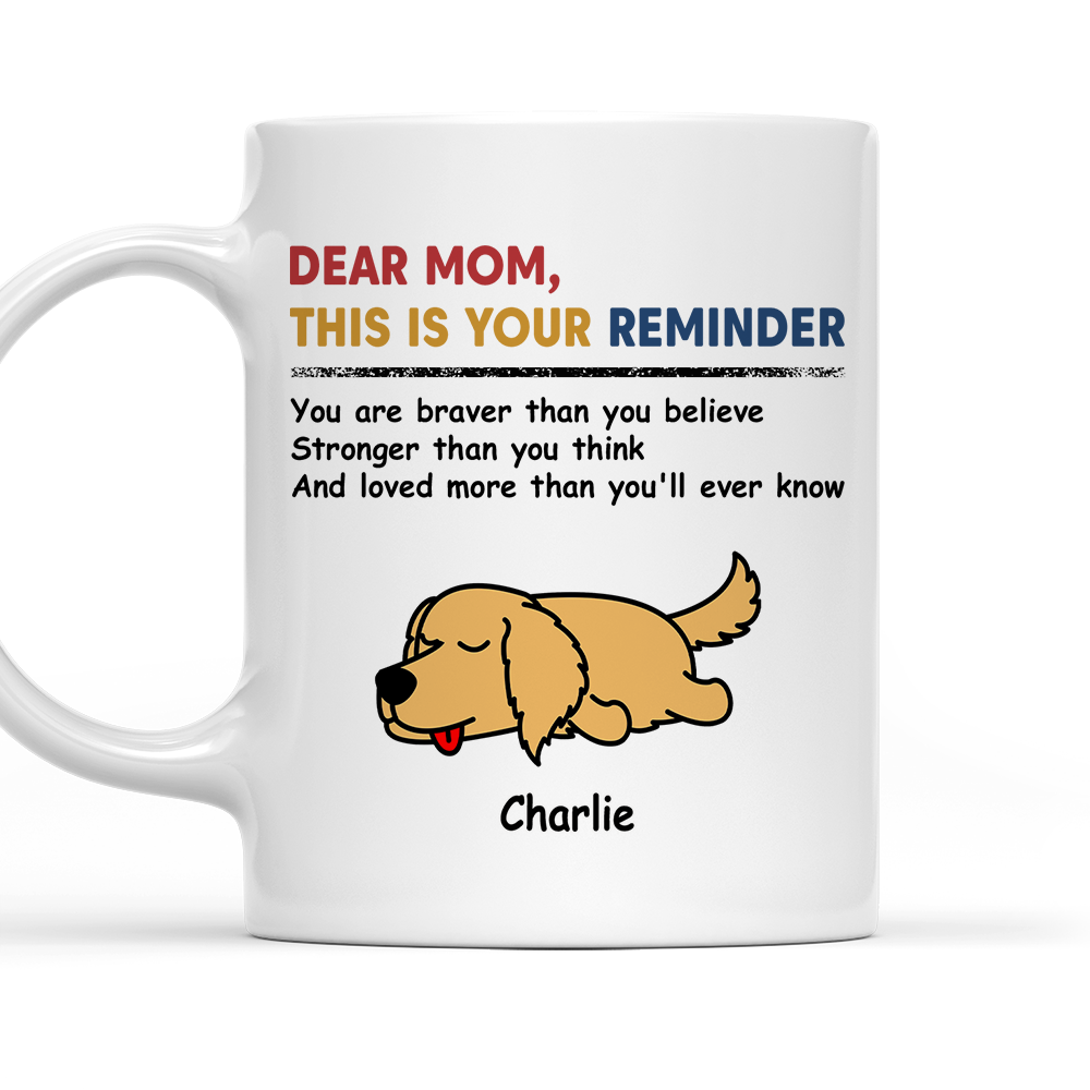 Custom Photo Christmas Birthday Gifts For Dog Lovers • This Is Your Reminder - Personalized Coffee Mug