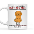 Custom Photo Christmas Birthday Gifts For Dog Lovers • The Best Dog Ever Is Your Furry Baby - Personalized Coffee Mug