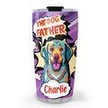 Custom Christmas Birthday Gifts For Dog Lovers • Mother Father And Dog - Personalized Tumbler