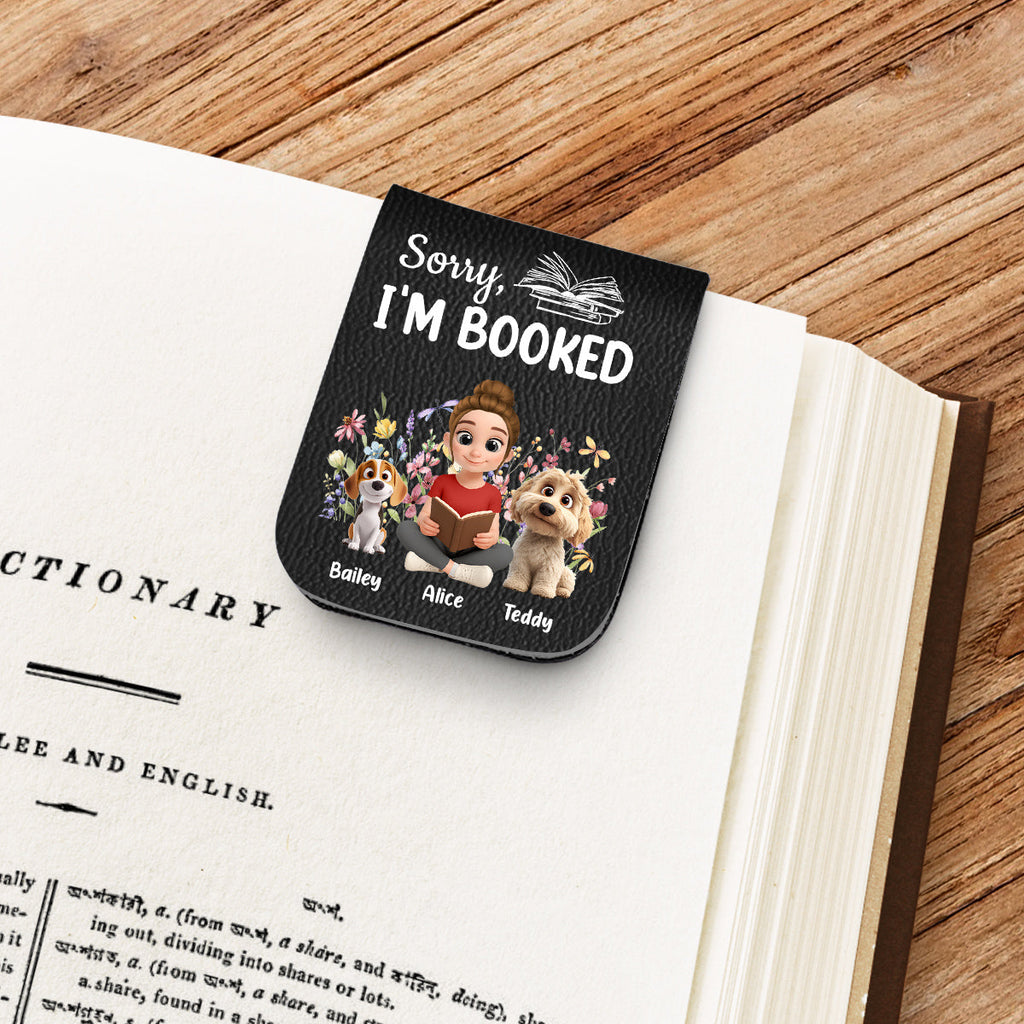 Booked Already - Personalized Leather Bookmark