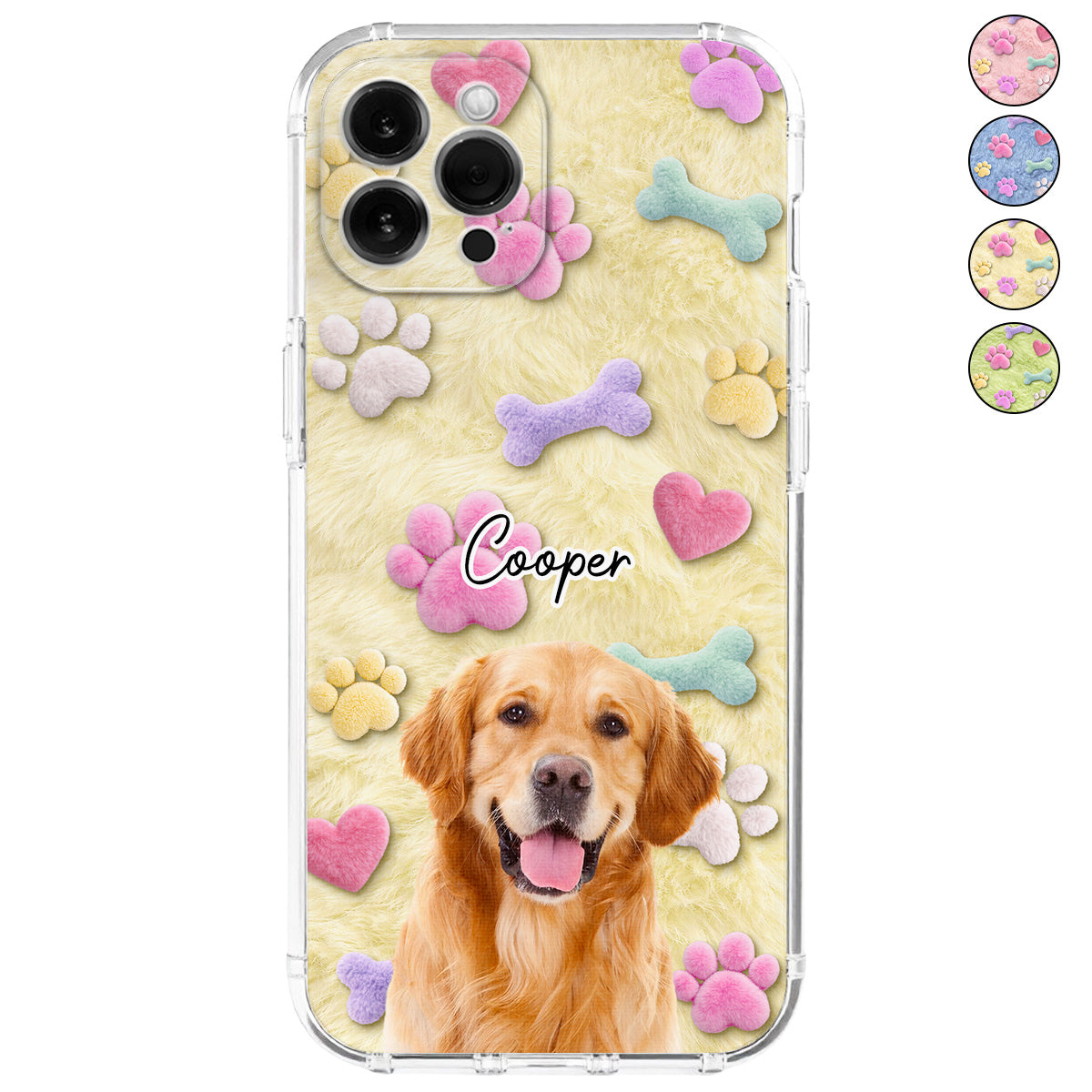 Dog Mom Mum With Fur Baby Photo - Personalized 3D Effect Phone Case