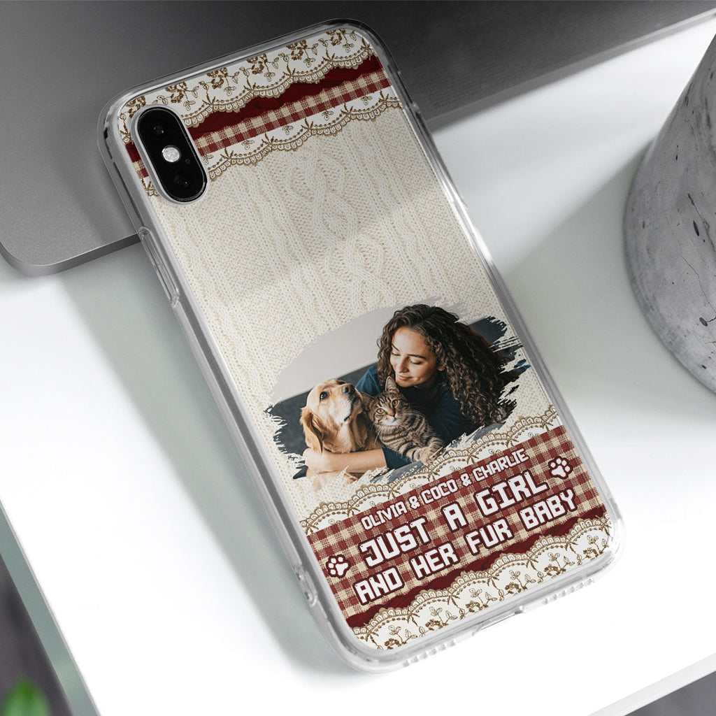 Just A Girl And Her Babies Photo - Personalized Phone Case