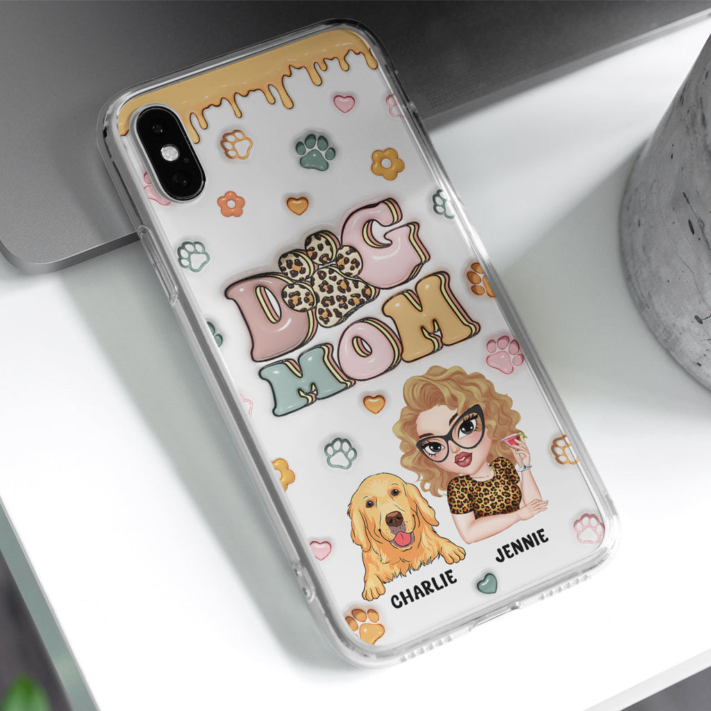 Dog Mama - Personalized 3D Inflated Effect Phone Case