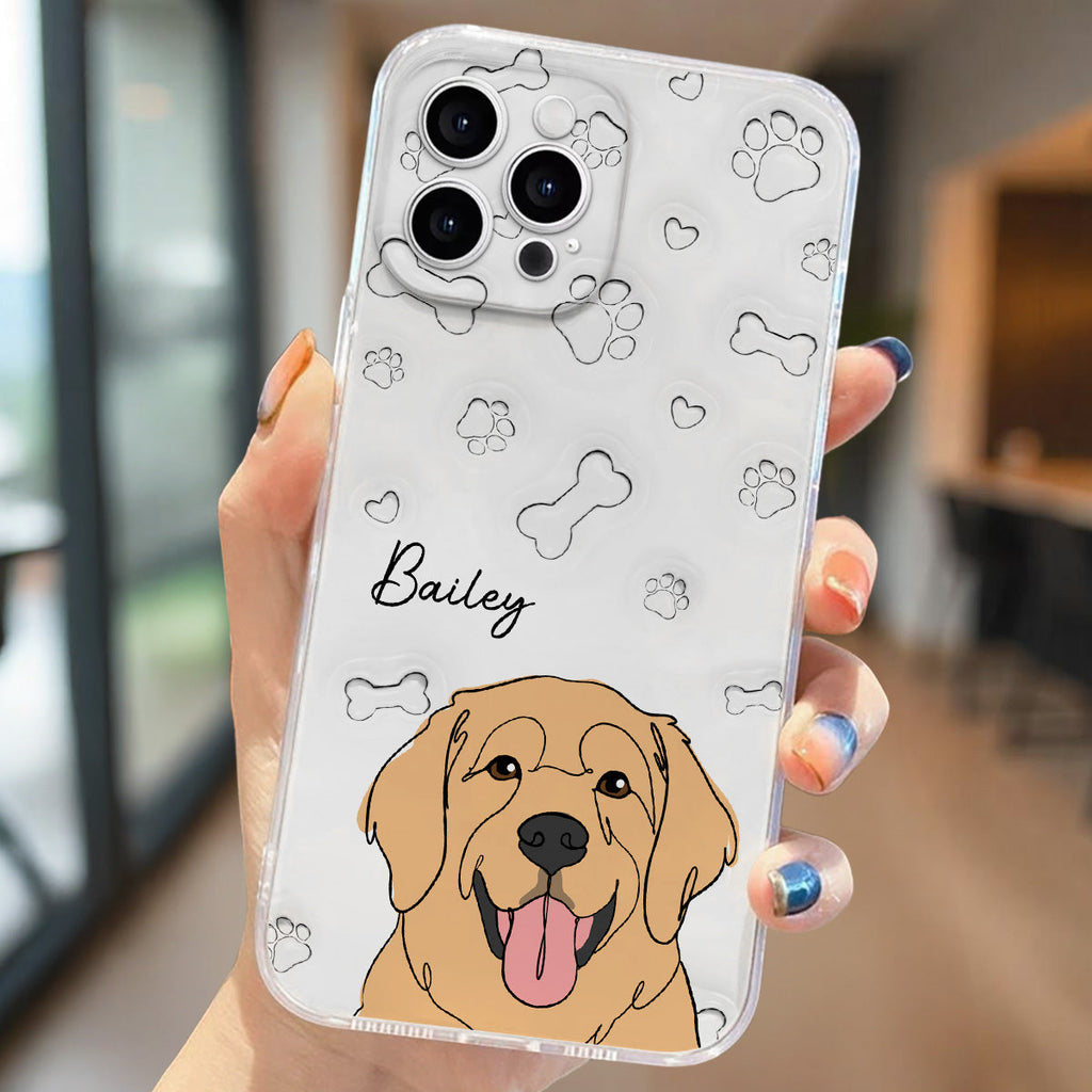 Dog Line - Personalized 3D Inflated Effect Phone Case