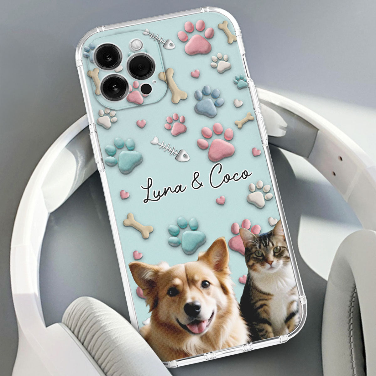 Pet And Human Cartoon Photo - Personalized Phone Case