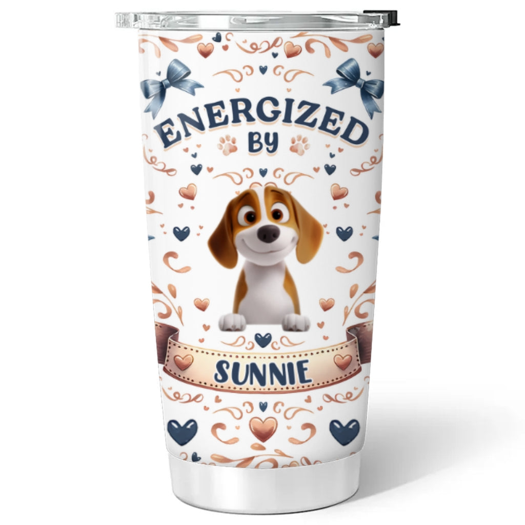 Custom Christmas Birthday Gifts For Dog Mom, Dog Lovers • Us In Grid - Personalized Tumbler