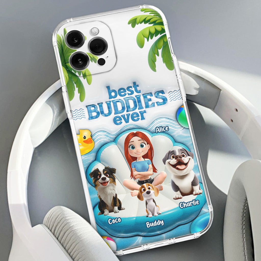 Best Buddy Ever - Personalized 3D Inflated Effect Phone Case