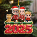 Custom Christmas Decor Home Birthday Gifts For Cat Lovers • We And Our Kids Cat Version - Personalized Acrylic Ornament