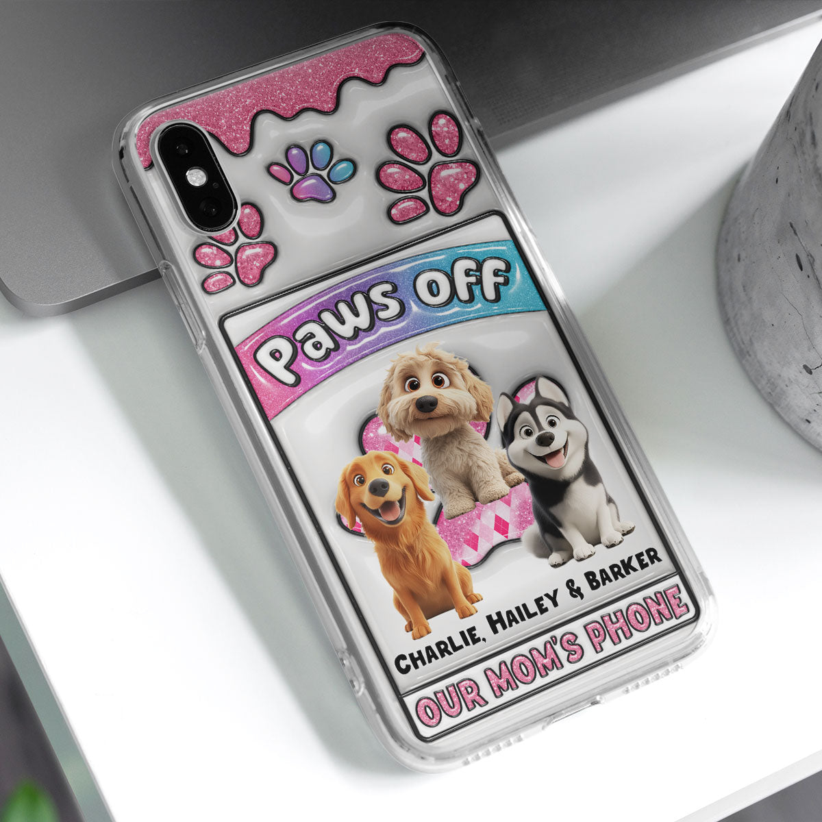 No Touch Allowed - Personalized 3D Inflated Effect Phone Case