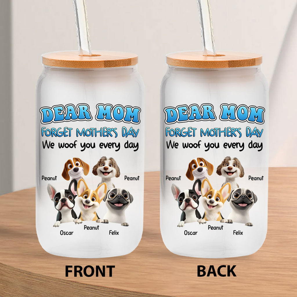 I Woof You Every Day - Personalized Glass Can